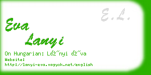 eva lanyi business card